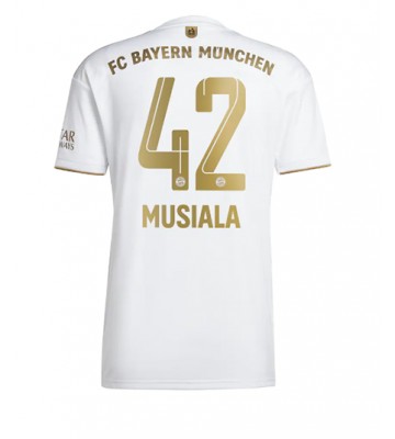 Bayern Munich Jamal Musiala #42 Bortedrakt 2022-23 Kortermet